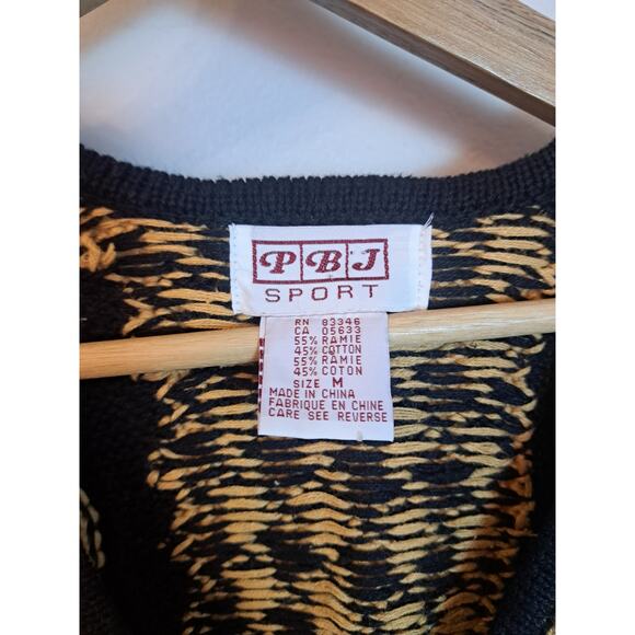 Vintage Women's Vest Ramie & Cotton Animal Print Sz M - Picture 3 of 6